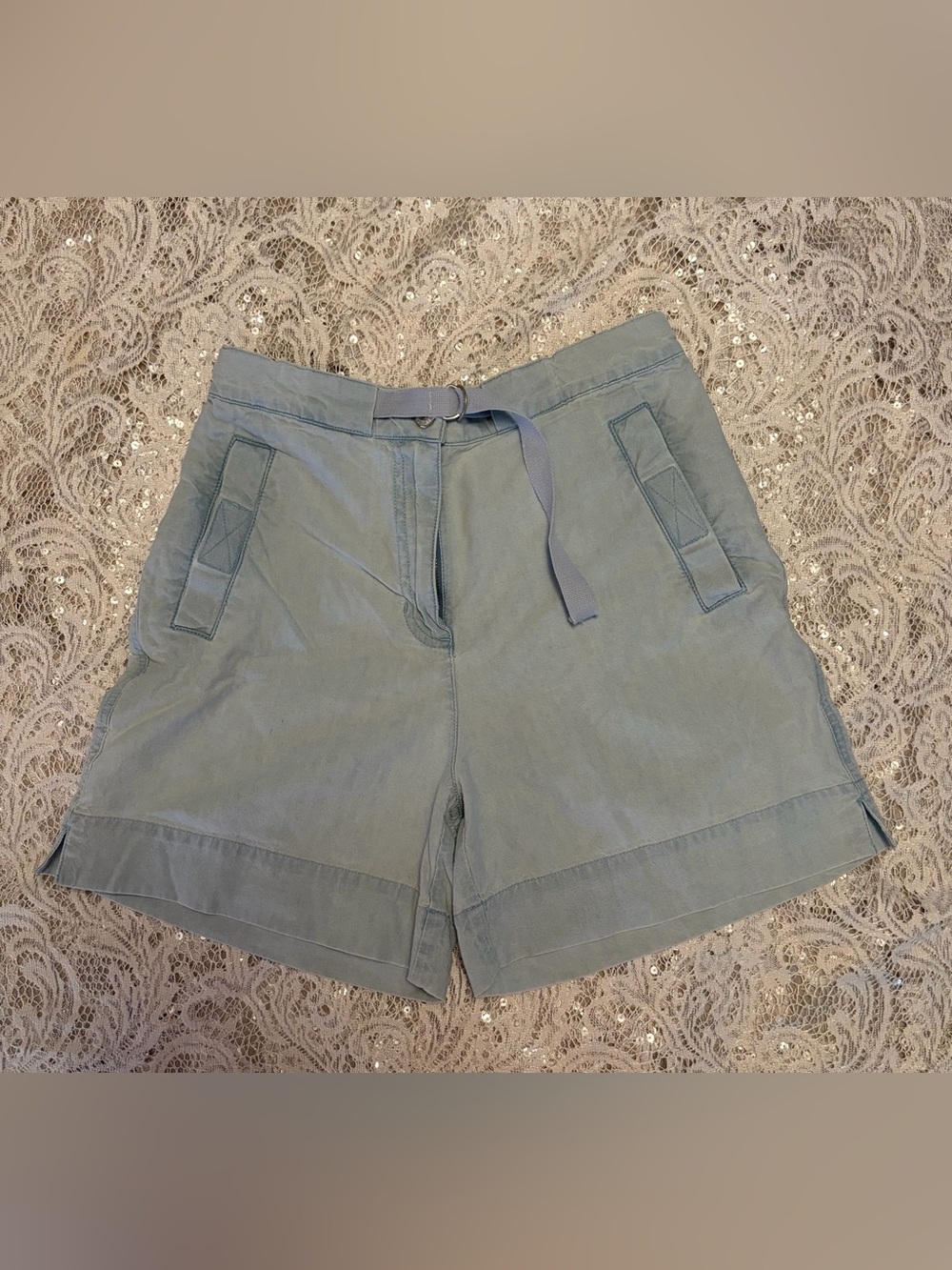 Lauren Ralph Lauren Pre-loved Women’s Light Blue High-Rise Casual Shorts Size 4P